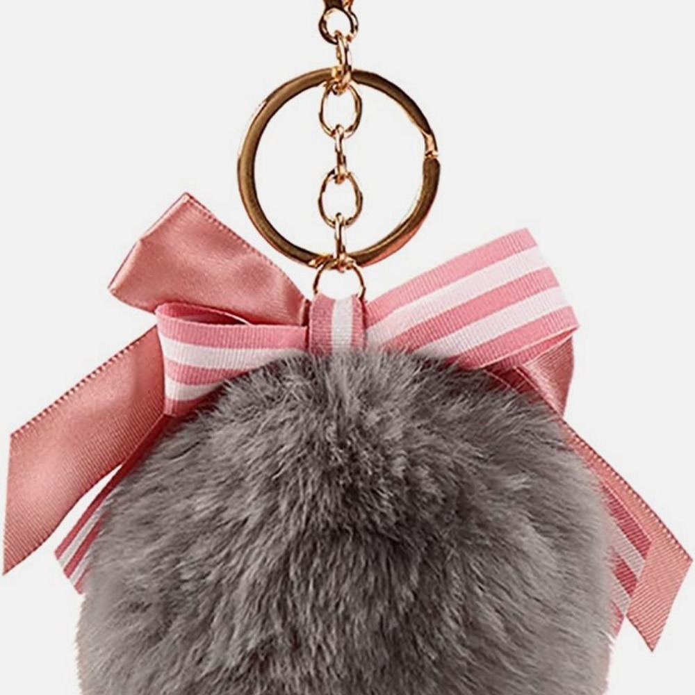 Shining crown Pom Pom Keychain, Backpack Charms